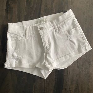 Abercrombie & Fitch white denim short